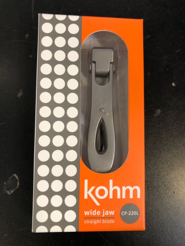 Photo 1 of KOHM Nail Clippers for Thick Nails - Heavy Duty, Wide Mouth Professional Fingernail and Toenail Clippers for Men, Women & Seniors, Silver