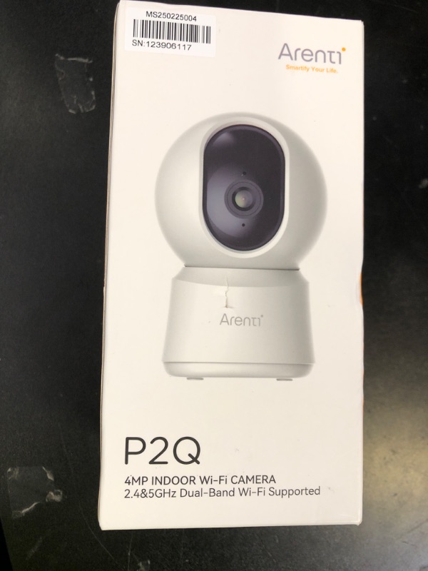 Photo 1 of ARENTI 5G Security Camera Indoor, 4MP Pet Camera with Speaker for Dog/Cat, Baby Monitor with Phone App, Dual-Band WiFi, Auto Tracking, Super Night Vision, 2-Way Talk, Cloud & SD Card Storage
