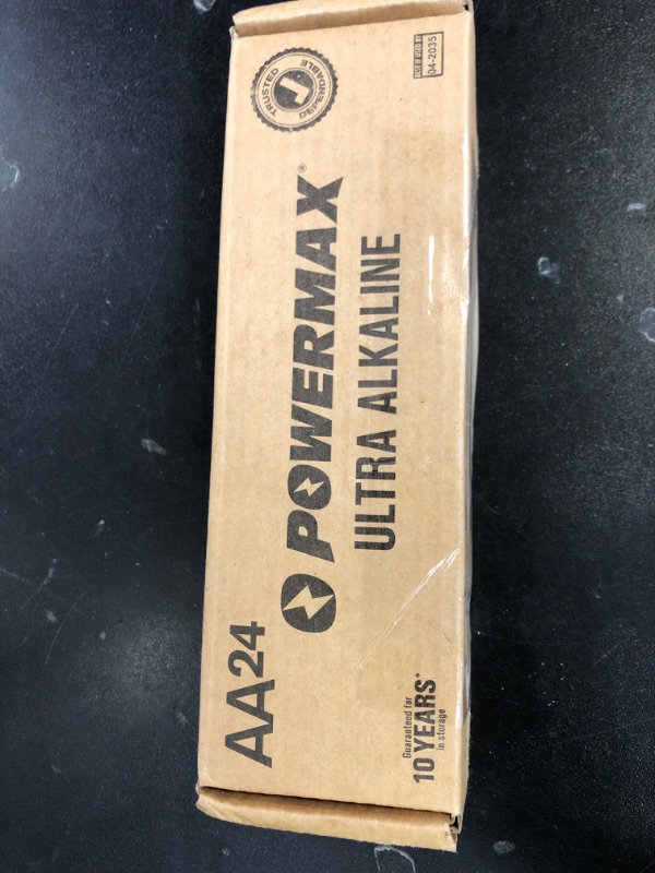 Photo 1 of Powermax 24-Count Double AA Batteries, Ultra Long Lasting Alkaline Battery for Home and Office, 10-Year Shelf Life, Reclosable Packaging