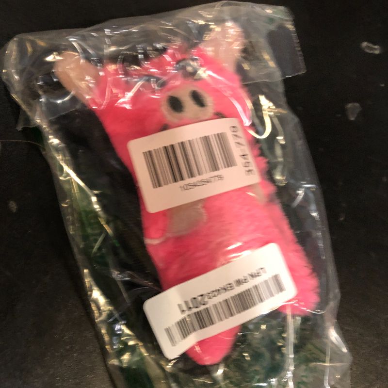 Photo 1 of Outward Hound Durablez Tough Plush Squeaky Dog Toy, Pig, Pink, XS