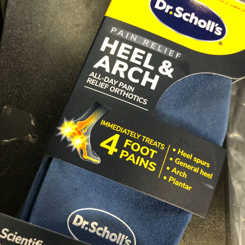Photo 1 of Inserts Relieve Plantar Fasciitis - Flat Feet Insoles Arch Supports, Orthotic Insoles for Foot Pain Arch Pain Reduce Muscle Fatigue Absorb Shock (Mens 5-5 1/2 | Womens 7-7 1/2)