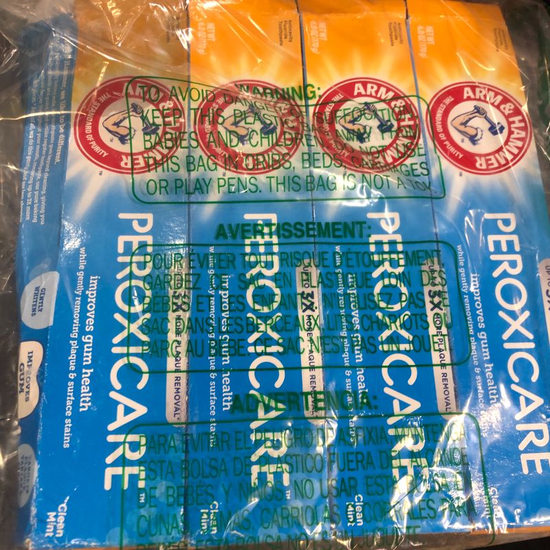 Photo 1 of ARM & HAMMER Peroxicare Toothpaste for Gum Health, Baking Soda Toothpaste, Clean Mint, 6.0 oz (Pack of 4