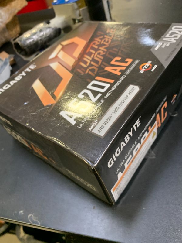 Photo 1 of Gigabyte A520I AC (AMD Ryzen AM4/Mini-ITX/Direct 6 Phases Digital PWM with 55A DrMOS/Gaming GbE LAN/Intel WiFi+Bluetooth/NVMe PCIe 3.0 x4 M.2/3 Display Interfaces/Q-Flash Plus/Motherboard)