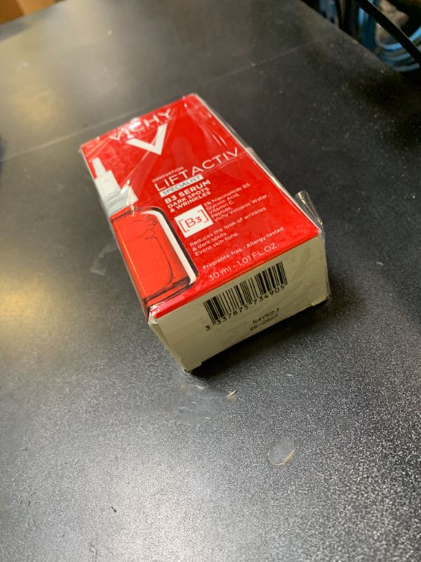 Photo 1 of Vichy LiftActiv B3 Serum, 8% Niacinamide + Melasyl + Glycolic Acid, Anti-Aging Dark Spot Corrector for Uneven Skin Tone, Lightweight Face Serum for Women & Men, Non-Sticky EXP 5/27
