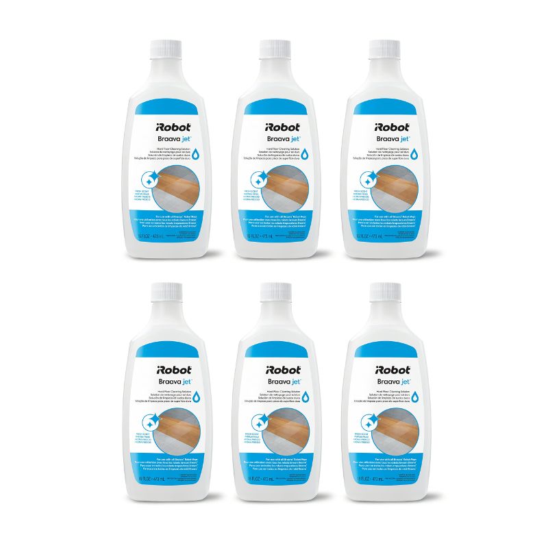 Photo 1 of iRobot Authentic Replacement Parts-Hard Floor Cleaner Concentrate Solution Compatible with Roomba Combo Models 104, 105, 405, 505, Essential, i5, i5+, j5, j5+, j7+, j9+, Braava jet 240 & m6, 6-Pack
