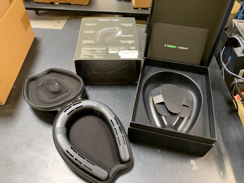 Photo 1 of TORRAS 2025 Top Al Neck Fan Air Conditioner Coolify Cyber, Portable Neck Fans that Blow Cold Air?No.1 Coolest & 720° Immersive Cooling? Personal AC Rechargeable for Outdoor/Indoor. Gifts for Dad/Mom