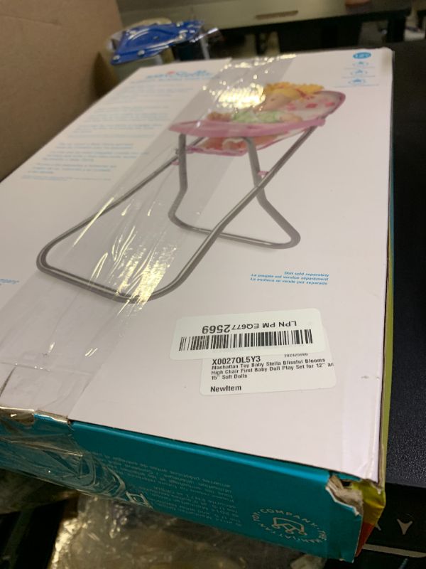 Photo 1 of Manhattan Toy Baby Stella Blissful Blooms High Chair First Baby Doll Play Set for 12" and 15" Soft Dolls