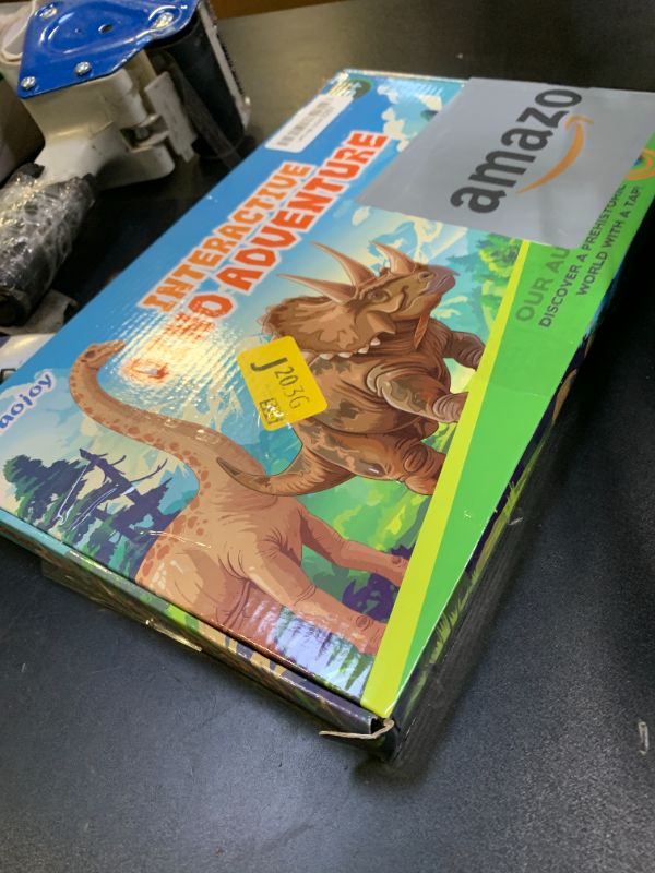 Photo 1 of Interactive Dinosaur Toys Learning Poster, Dinosaur Talking Poster, Bilingual Dinosaur Talking Educational Children Toy with Sound Effects, Dinosaur Toys for Ages 3-12, Best Dinosaur Party Gift