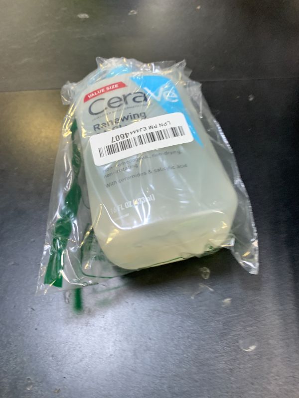 Photo 1 of CeraVe Renewing Salicylic Acid Cleanser, Formulated With Hyaluronic Acid, Niacinamide, & Ceramides, Gentle BHA Exfoliating Face Wash Smooths & Softens Skin, Non Comedogenic & Fragrance Free, 16 Ounce
