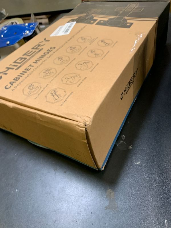 Photo 1 of Chibery 9/16", 1/2", 5/8", 3/4" Overlay Soft Close Concealed Hinge for Face Frame Door ? Frameless Door, 3D Clip-on Plate, Self Closing Hidden Satin Nickel, 105° Angle, H=3, Full Overlay, 50 Pack