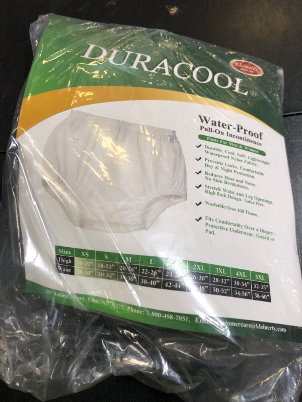 Photo 1 of Incontinence Leak-Protection, Washable Pull-On Cover Pant, Advanced Duracool-Cool-Lightweight-Durable- Kleinert's (Black, 4X-Large)