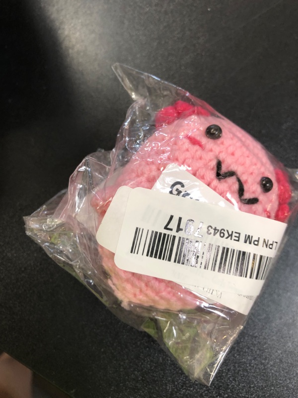 Photo 1 of JIYANMEI Granddaughter Gifts from Mom Dad, Mini Crochet Axolotl for Year Old Little Girl Kid from Mother Father,Christmas Stocking Stuffers, Easter & Valentines, Teen Girls Teenage Birthday Gifts