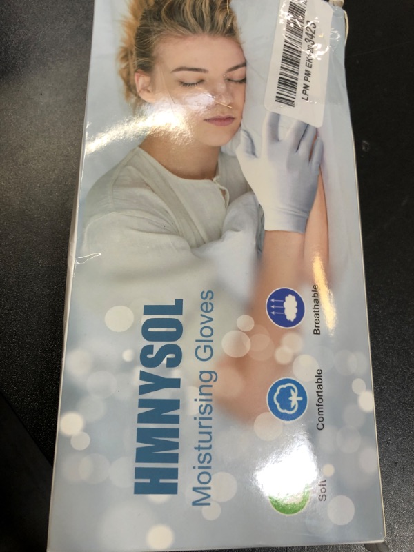 Photo 1 of 5Pairs (10Pcs) Moisturizing Gloves Overnight for Men and Women, Washable SPA White Cotton Gloves for Dry Hands Eczema Work Inspection Service Performance