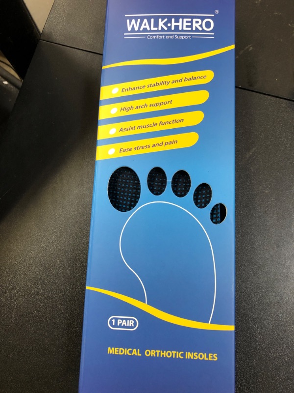 Photo 1 of Plantar Fasciitis Insoles for Men Women - Orthotics Inserts, Shoe Insoles Arch Support Flat Feet Inserts Work Boot Insoles for Standing All Day (Mens 10-10 1/2 | Womens 12-12 1/2)