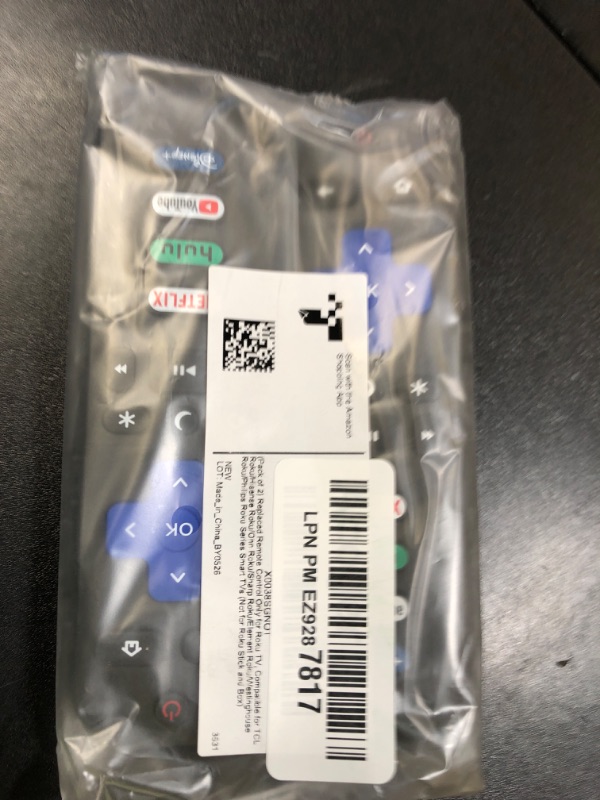 Photo 1 of (Pack of 2) Replacement-Remote-Control for Roku-TV,Compatible for TCL Roku/Hisense Roku/Onn Roku/Philips Roku Smart TVs(Not for Roku Stick and Box)
