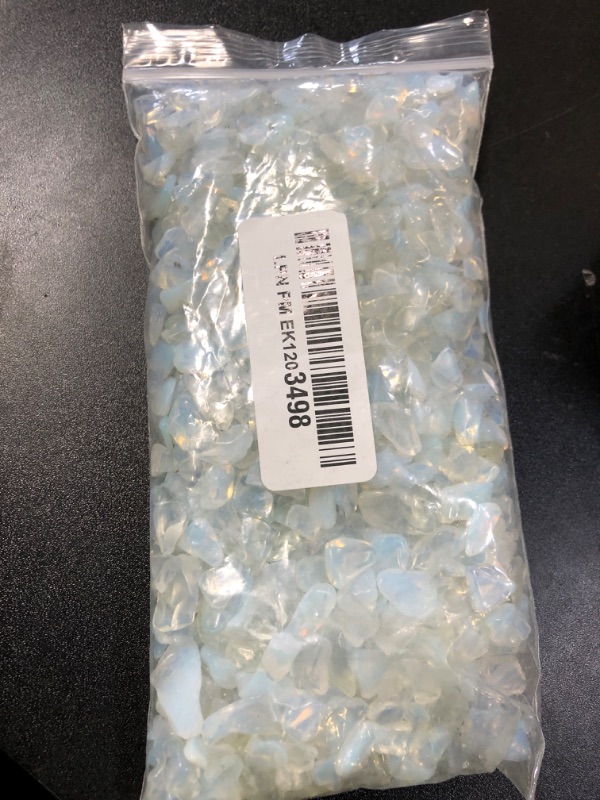 Photo 1 of 1 lb Natural Opal Tumbled Chips Crushed Stone Healing Reiki Crystal Irregular Shaped Stones Jewelry Making Home Decoration