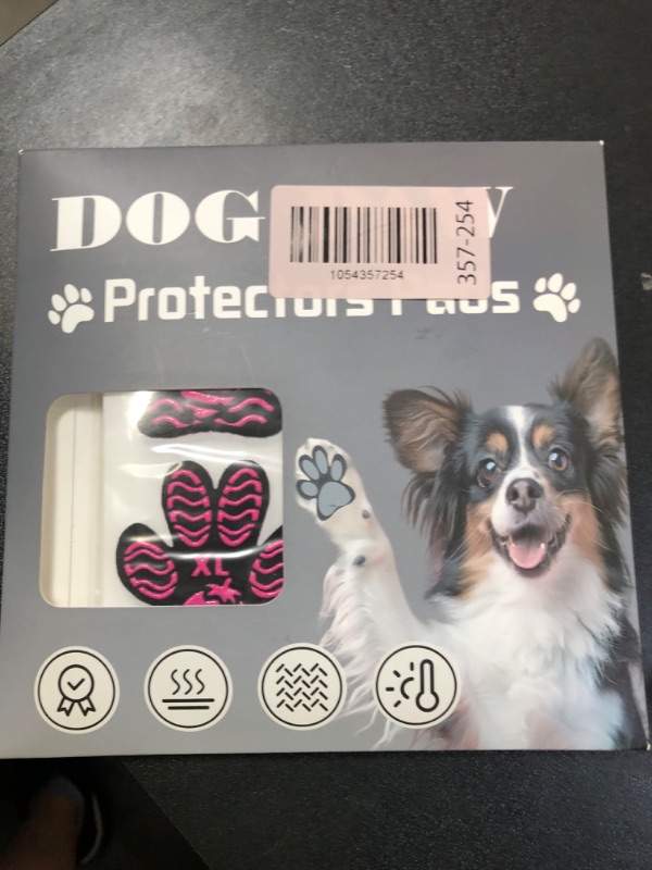 Photo 1 of PUPTECK Anti-Slip Dog Paw Protector Pads, Rubber Grips Foot Stickers with Strong Traction Slipping on Hardwood Floors Summer Hot Pavement, for Senior Dogs, Pink XL