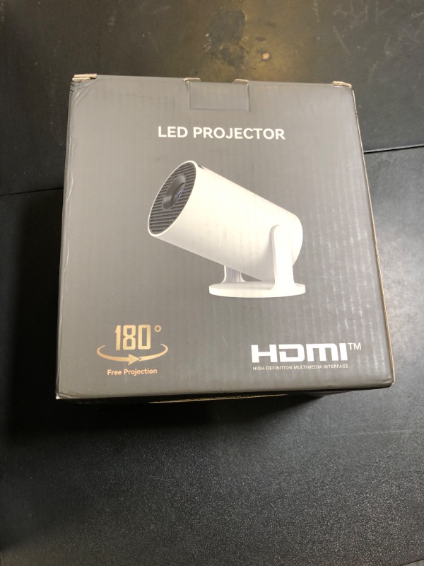 Photo 1 of Mini Portable Projector 4K WiFi 6 BT 5.2 Upgraded Portable Projector Full HD Supported for Phone /PC /TV /HDMI /PS5 /Laptop Auto Keystone Home Theater 180° Rotation [Built-in App]