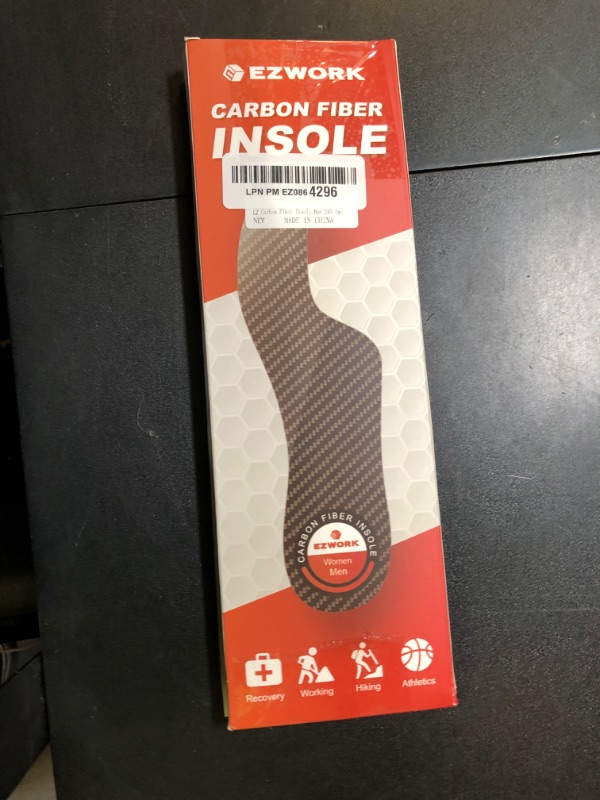 Photo 1 of Morton's Extension Orthotic, Recovery Carbon Fiber Insole-Rigid Foot Support Shoe Inserts for Morton's Toe, Turf Toe, Hallux Limitus, Hallux Rigidus, Arthritis and Broken Big Toe-1 Pc Length 9.64"