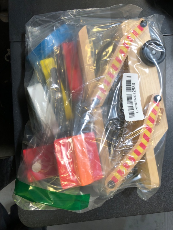 Photo 1 of Melissa & Doug Wooden Emergency Vehicle Carrier Truck with 1 Truck and 4 Rescue Vehicles