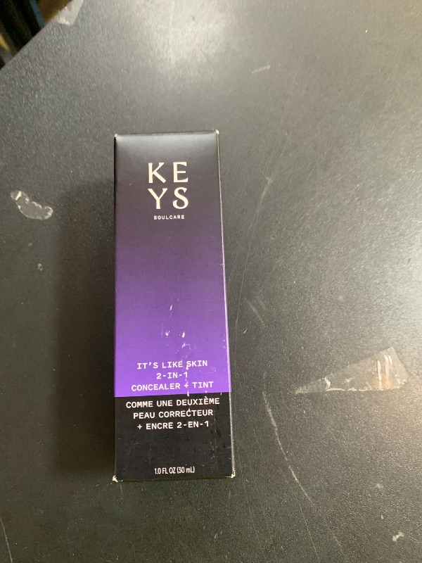 Photo 1 of Keys Soulcare It's Like Skin 2-In-1 Concealer + Tint, Brightens & Blurs with Niacinamide & Squalane for Radiant Skin, Vegan, Cruelty-Free, 1 Fl Oz