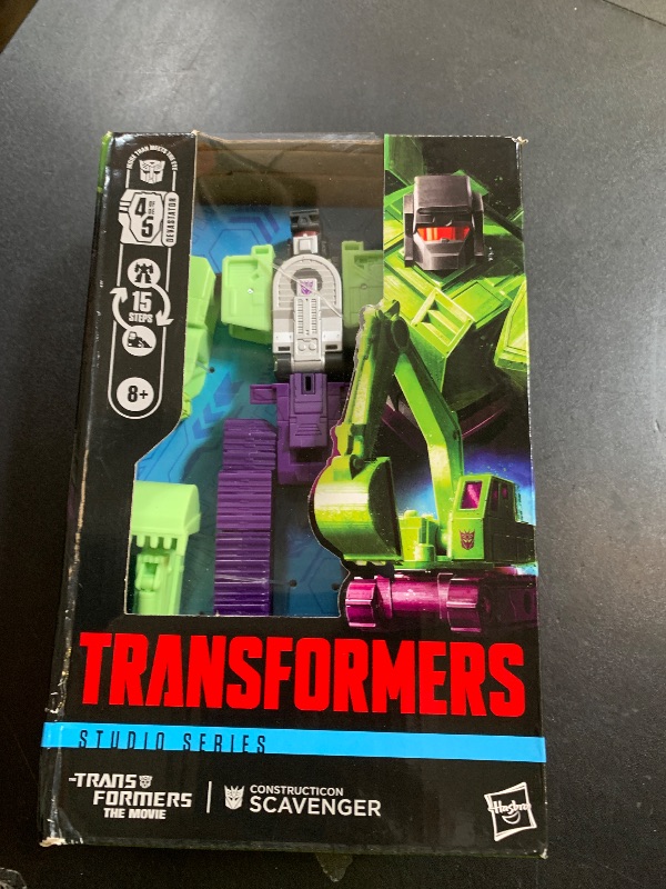 Photo 1 of TRANSFORMERS Studio Series Deluxe Class The The Movie Constructicon Scavenger, 4.5-inch Action Figure, Robot Toys for Ages 8+