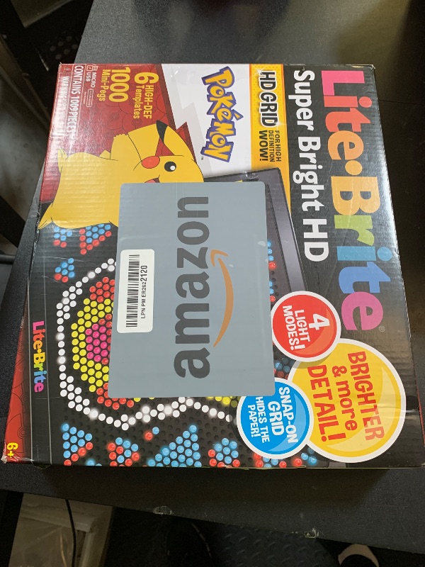 Photo 1 of Lite Brite Super Bright HD, Pokemon Edition - Creative Retro Light-Up Screen – Educational Play for Children, Enhances Creativity, Gift for Boys and Girls Ages 6+