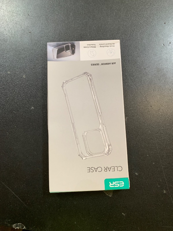 Photo 1 of ESR Case Compatible with iPhone 15 Case, Military-Grade Protection, Shockproof Air Guard Corners, Yellowing-Resistant Acrylic Back, Phone Case for iPhone 15, Air Armor Series, Clear
