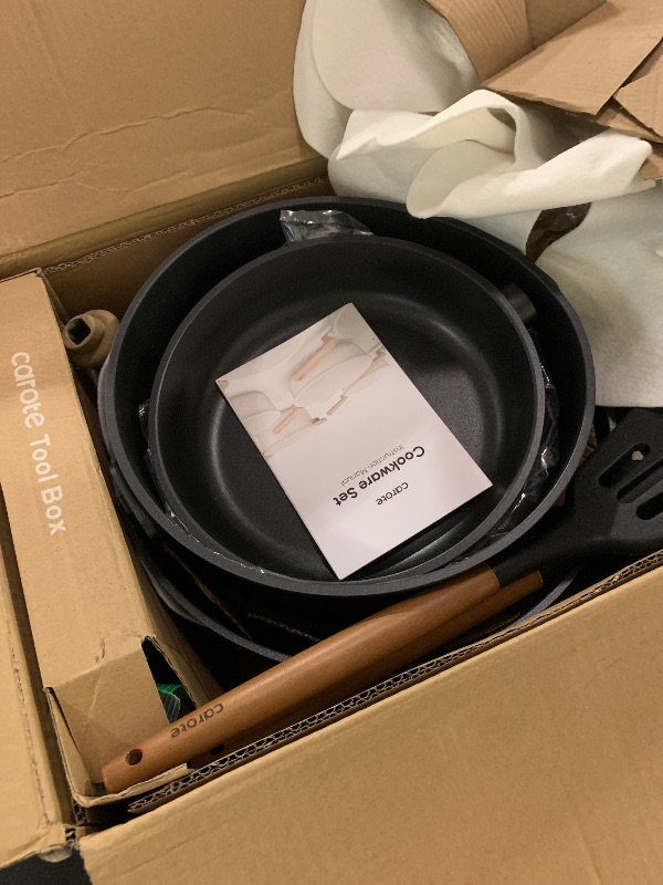 Photo 1 of CAROTE Nonstick Pots and Pans, Induction Cookware Set 16pcs Kitchen Cooking Sets, Pot and Pan Non Stick w/Frying pan (PFOS, PFOA Free)