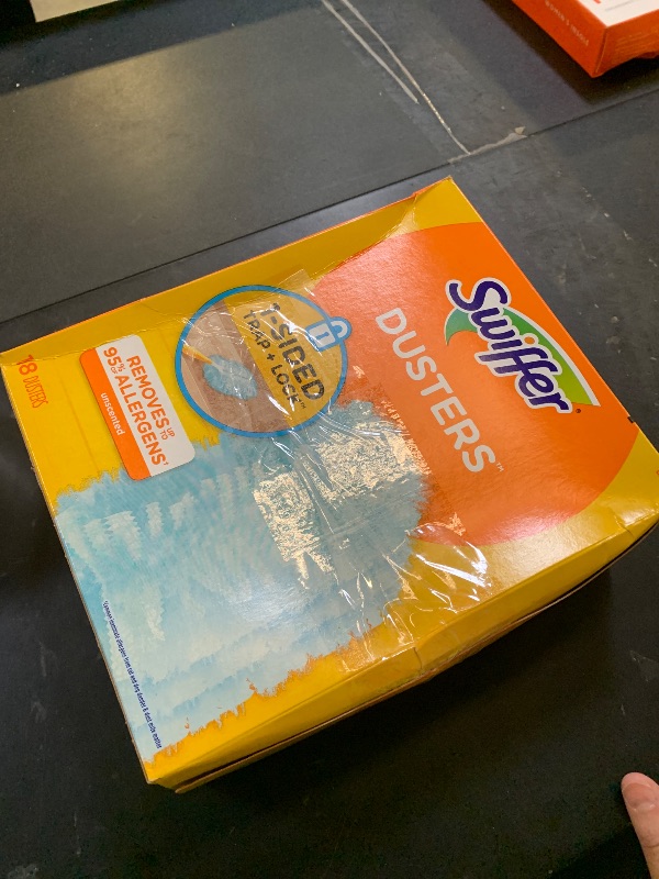 Photo 1 of Swiffer Dusters Refill for Cleaning, Made by SWIFFER, Feather & Microfiber Duster Disposable Alternative, for Dusting Furniture, Blinds, Ceiling Fans, Walls, Helps Remove Allergens, Unscented, 18ct?