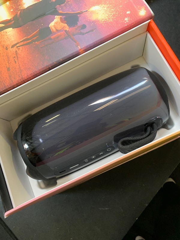 Photo 1 of JBL Pulse 5 Portable Bluetooth Speaker with Dazzling Light Show - Black (Renewed)