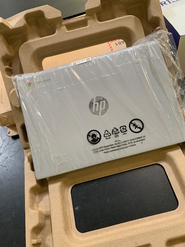 Photo 1 of HP Chromebook 14 Laptop, Intel Celeron N4120, 4 GB RAM, 64 GB eMMC, 14" HD Display, Chrome OS, Thin Design, 4K Graphics, Long Battery Life, Ash Gray Keyboard (14a-na0226nr, 2022, Mineral Silver)
