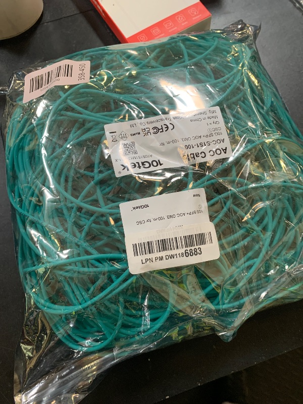 Photo 1 of 10Gtek 10G SFP+ AOC Cable - 10GbE SFP+ to SFP+ Active Optical Fiber Cable, OM3 MMF Direct-Attach Fiber Assemblies with SFP+ connectors for Cisco SFP-10G-AOC100M, Ubiquiti UniFi, Supermicro, 100-meter