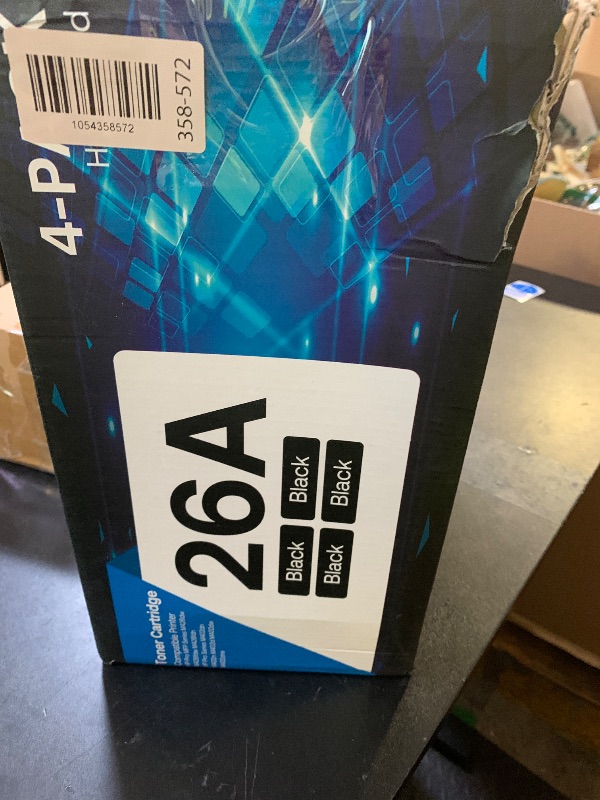 Photo 1 of 26A Toner Cartridge Black High Yield Compatible for HP 26A CF226X CF226A 26X use with HP Laserjet Pro MFP M426fdw M402 M402dn M402dne M402dw Printer (4 Pack)
