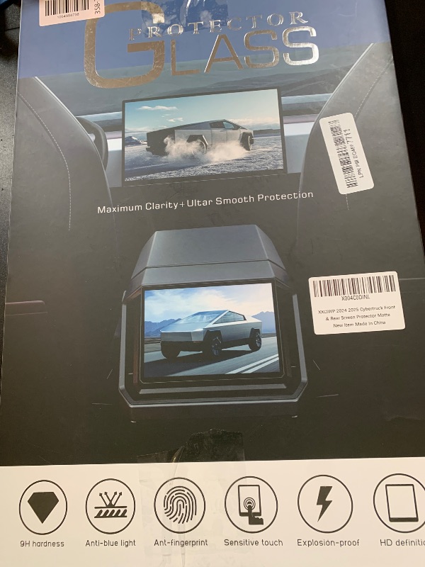 Photo 1 of XXCIWP 2Pack 2025 Cybertruck Screen Protector Matte for Tesla Cybertruck Accessories Screen Protector Front & Rear 2024 2025 Tempered Glass Anti Glare