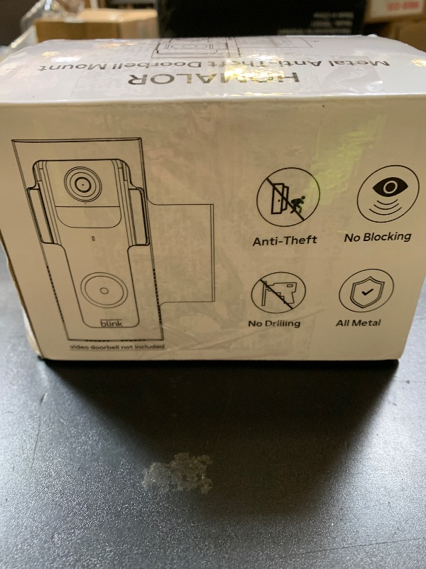 Photo 1 of Anti Theft Ring Doorbell Mount - Renter Friendly Ring Doorbell Holder for Apartment Door - All Metal Ring Door Bracket Blink Doorbell Mount No Drill