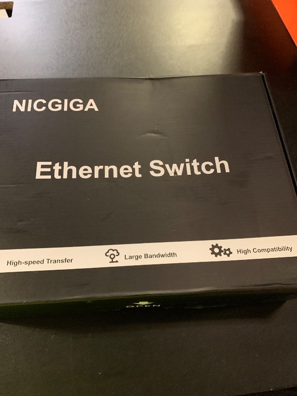 Photo 1 of 8 Port 5G Ethernet Switch Unmanaged,with 8X 5Gb Base-T Ports, NICGIGA 5Gbps Network Switch Easy for 5G NAS,PC,WiFi7 Router,5G Adapter/NIC. Desktop or 19-inch Rack Mount, Plug and Play.