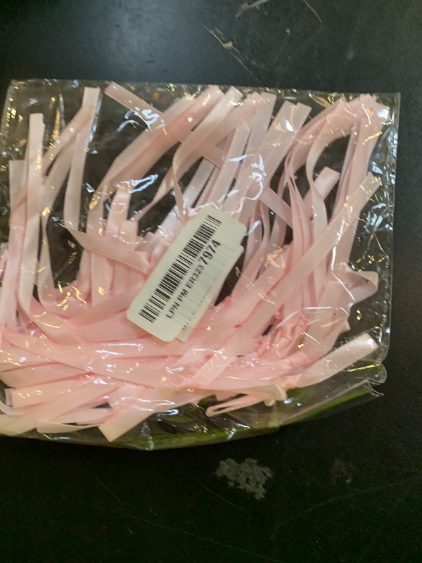 Photo 1 of Gyufise 30Pcs Bowknot Cake Toppers Bow Cake Decorations Picks Baby Shower Cake Decorations for Birthday Wedding Party Wedding Anniversary Party Supplies Light Pink