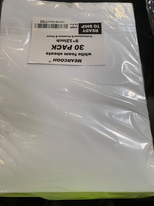 Photo 1 of MEARCOOH White Foam Sheets Crafts, 30 Pack, 9 x 12 Inch, 2mm Thick. Premium Eva Foam Papers Set, for Card Making, Crafting,DIY Project,Stamp,Classroom, Scrapbooking