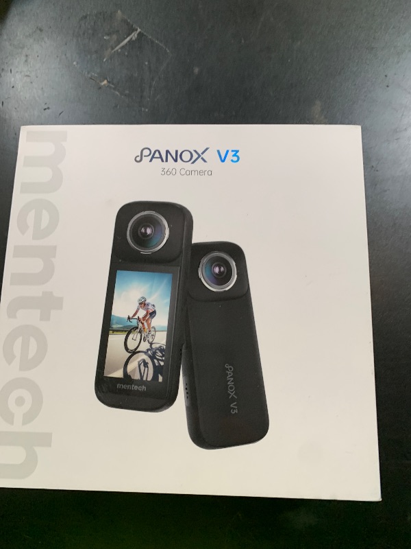 Photo 1 of Mentech PanoX V3 Waterproof 8K 360 Action Camera, 12K 360 Photo, 5s Transmission, in-Camera Editing, Invisible Selfie Stick Effect, Stabilization, Built-in GPS, 3.0" Touchscreen, 4K Live Streaming