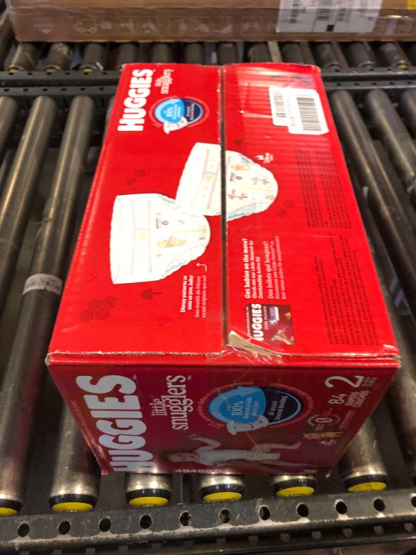 Photo 1 of Huggies Size 2 Diapers, Little Snugglers Baby Diapers, Size 2 (12-18 lbs), 84 Count, Packaging May Vary