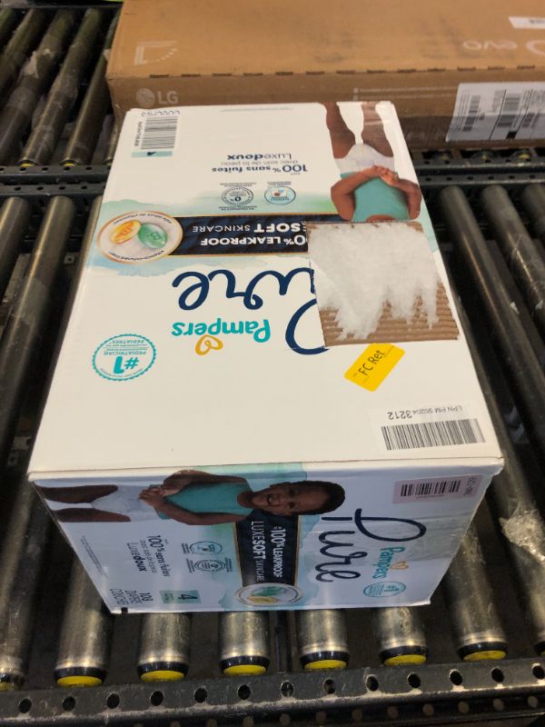 Photo 1 of Pampers Pure Protection Baby Diapers, Size 4 (22-37 lbs), 108 Count, Up to 100% Leakproof, Premium Plant-Based Skin Protection, Hypoallergenic Soft Diapers