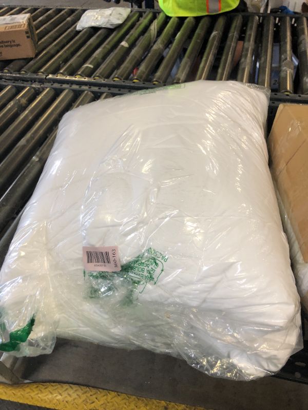 Photo 1 of Litanika White Comforters Oversized Queen Size, 3 Pieces Lightweight Solid Bedding Comforter Set, All Season Fluffy Bed Set (98x98In Comforter & 2 Pillowcases)