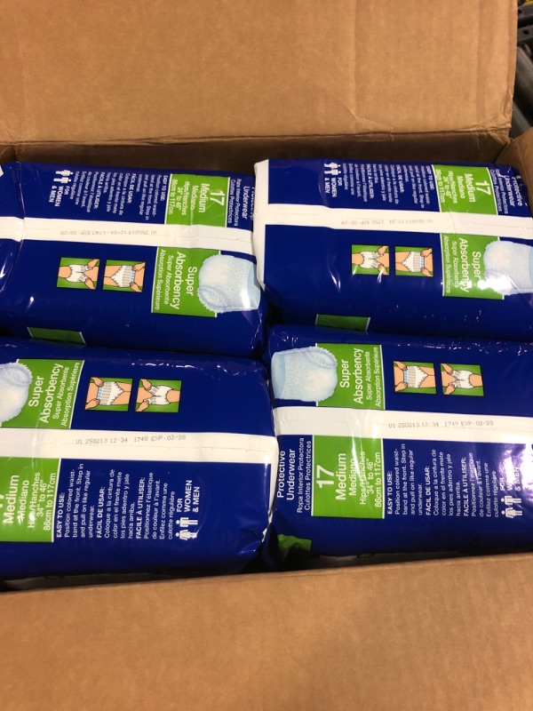 Photo 1 of LivDry M Overnight Adult Diapers for Women and Men, Incontinence Underwear, Medium, 68-Pack