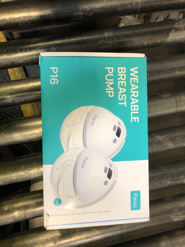 Photo 1 of Paruu Hands Free Breast Pump P16, Wearable Breast Pump Electirc Portable with 4 Modes & 12 Levels, Max 309mmHg Strong Suction 19/21/24mm Flange Inserts Wearable Breastfeeding Pump, 2 Pack White