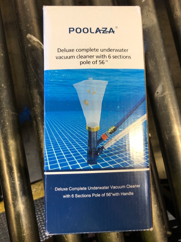 Photo 1 of POOLAZA Manual Pool Vacuum for Above Ground Pool(2025 Upgrade) with Fine Mesh Bag& 56" Pole, Handheld Pool Vacuum Jet Underwater Cleaner, Spa Pool Vacuum Cleaner Attach to Garden Hose