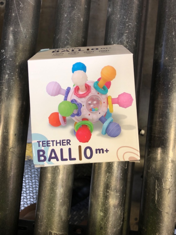 Photo 1 of Baby Sensory Teething Toys - Baby Teether & Rattle - Gifts for Infant Newborn Boys Girls 0 3 6 9 12 18 Months - Toddler Montessori Educational Learning Toys