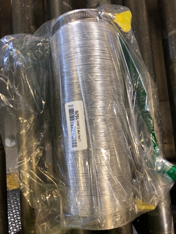Photo 1 of Steelsoft Heavy Duty 4"Flexible Dryer Vent Exhaust Duct Hose 12 FT Long, Extra Thick(6-ply) Aluminum Foil AC Ducting Kit with 2 Key Hose Clamps