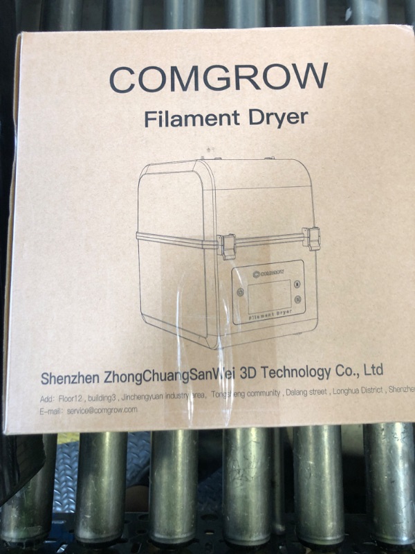 Photo 1 of Comgrow 3D Printer Filament Dryer Box, Comgrow 3D Filament Storages, Keeping Filaments Dry During 3D Printing, Compatible with 1.75mm/2.85mm PLA ABS Material, Filament Dehydrator, Spool Holder