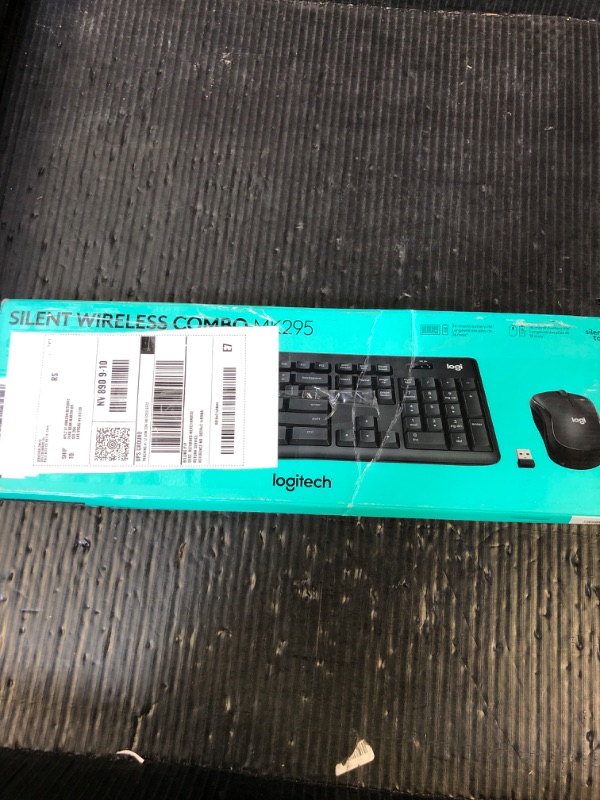 Photo 1 of Logitech MK295 Wireless Mouse & Keyboard Combo with SilentTouch Technology, Full Numpad, Advanced Optical Tracking, Lag-Free Wireless, 90% Less Noise - Graphite
